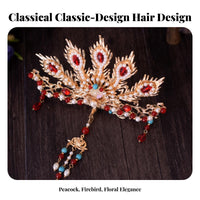 Dynastic Period Design Hair Adornment Kit Intricate Features Traditional Chinese Headdress Set Ancient Design Bridal Hair Crown