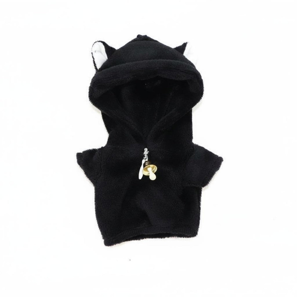 black color cat Doll Costume Cute Design 10cm Doll Bodysuit Soft Material Toy Accessory for Hobbyists