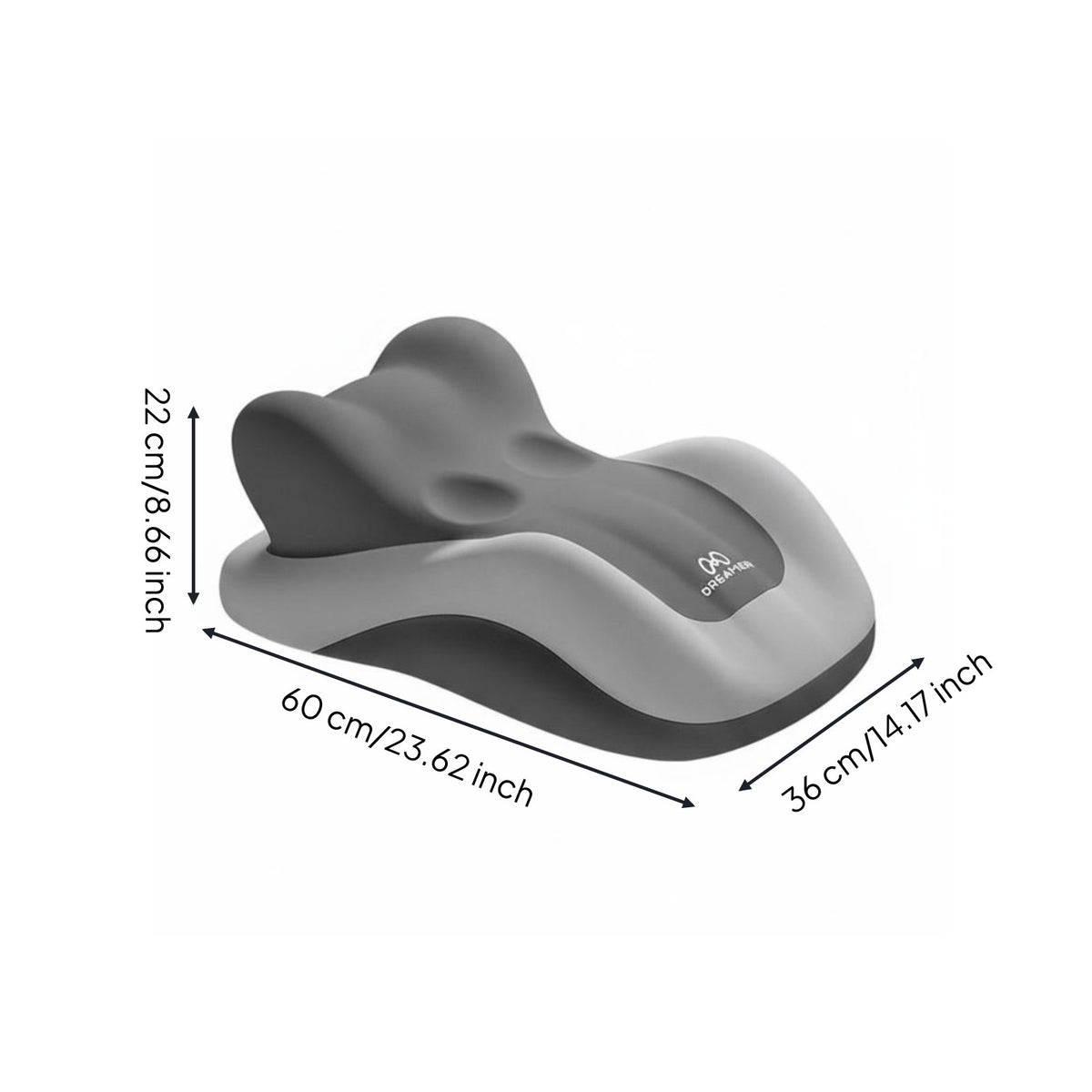 Multifunctional Face down Reading Pillow Breathable Material Face down Pillow Washable Cover for Lounging, Bed