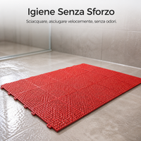 Interlocking Non-Slip Shower Mat for Bathroom and Pool Areas