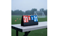 Multi-Game Scoreboard Waterproof Manual Flip Scoreboard Double-Sided Sports Gear for Coaches, Referees, Basketball, Competition, Football