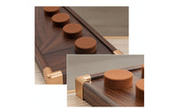 Jewelry Stand with Padded Bar Walnut-Tone Jewelry Display Stand Wooden Bracelet Holder for Vanity, Dresser, Retail Counter