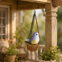 Tiny Avian Nest Detailed Design 1:12 Dollhouse Bird Nest Gift Idea for Model Room