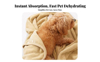 Thickened Material Pet Bath Towel Non-Shedding Absorbent Dog Towel Soft Texture for Dogs, Young Dogs, After Swim, Grooming Salon, Rainy Days