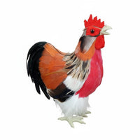Chicken Model Handmade Male Chicken Figurine Authentic Animal Statue for Farm Scene