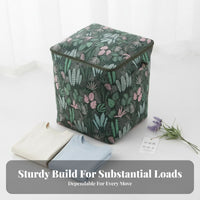 Foldable Design foldable Cube Organizer with clear panel Large Capacity Clothing Storage container Stackable Home Organization Side Carry Handles for Apartment Dwellers, Homeowners, Bedroom, Dorm Room, On Shelves, Under Bed