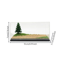 Display Case with Diorama Transparent Model Car Display Case Dust-Resistant Showcase for Hobbyists, Desk, Office