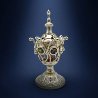 Scent Holder with Lid Ornate Scent Holder Metal Censer for Prayer, Home Decor