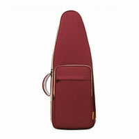 Water-Resistant Bamboo Flute Bag Curved Fit Triangular Flute Backpack Mesh Pocket Wind Instrument Bag Carry Handle