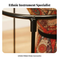 Handsliberated Playing Djembe Floor Stand Stable Support Drum Holder Portable Musical Instrument Accessory Collapsible Design for Percussionists, Musicians, Music Enthusiasts, Live Performance, Home Practice, Jam Sessions, Outdoor Gatherings