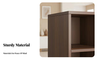 Durable Wood Construction Cube Storage Organizer Multi-Functional bookcase Freestanding Low Cabinet Multipurpose for Book Lovers, Apartment Dwellers, Homeowners, Living Room, Study, Bedroom