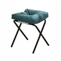 Soft padding Upholstered Footstool Ergonomic Support Padded Low Stool space-efficient Size Footrest Space-Saving for Office Workers, Homeowners, Under Desk, Study Room, Bedroom, Entryway
