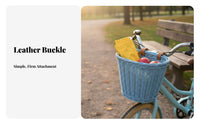 Kids Bike Basket Adjustable Straps Woven Basket Easy to Install Children's Cycle Carrier for Young Children