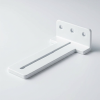 Invisible Shelf Brackets, Heavy Duty Wall Mounted Shelf Support, Metal L Brackets for Shelves, European Shelf Hardware, Black Bracket