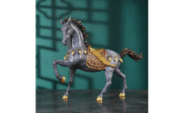 Rearing Horse Figurine Ornate Rearing Horse Statue Classical Decor for Living Room