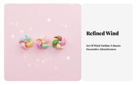 Mini Car Pinwheel Cute Design Colorful Car Windmill Easy to Install Twirling Flower for Drivers, Young Adults, Office Desk