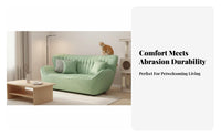 pet-resistant Resistant Sailboat-Shaped Sofa Minimalist Design Living Room Furniture Nordic design Couch Light Luxury Aesthetic for Small Apartment Dwellers, Pet Owners, Interior Designers, Home, Lounge Area, withoutice