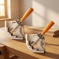 2 Pieces Aluminum Alloy 90 Degree Corner Clamp Lightweight Corner Clamp with Single Handle Compact Clamping Square Long-Lasting for Woodworking