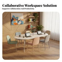 Oval Conference Table Modern Design Oval Boardroom Table Nordic appearance Office Furniture for Corporate groups, Business Professionals, Meeting Room