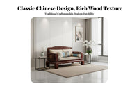 Chinese Design Sofa Set Classical Elegance Rosewood Furniture Set Odorless Paint for Collectors, Homeowners, Lounge Area, Villa, Study