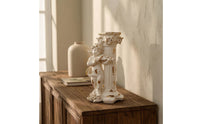 Candle Holder with Vintage Angel Candle Holder Antique-Style Candlesticks for Decorators, Brides, Mantel, Wedding, Photo Shoots