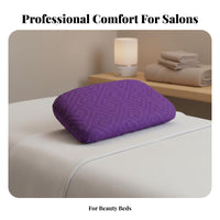 Non-Slip Elastic Band Rectangular Beauty Bed Pillow Ergonomic Design Massage Table Headrest Pressure Relief for Adults, Spas