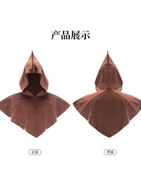 Medieval Death Hooded Cape - Halloween Stage Cloak for Cosplay