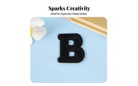 Embroidered Letter Embellishment Self Letter Embellishment for Crafters, Students, Clothing Customization, Clothes, Hat Personalization