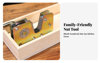 Multi-Functional Macadamia Nut Opener Long-Lasting Construction Heavy Duty Nutcracker Easy to Use for Seniors, Holiday Gatherings, Parties