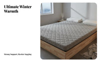 Soft and Comfortable Lambswool Mattress Pad Thickened Fleece Thermal Mattress Topper Heat-Trapping Winter Warm Bedding Pad Double-Layer for Students, Cold Sleepers, Seniors, Dorm Room, Bedroom, Napping