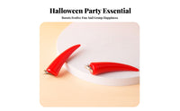 Red Devil Protrusion Hair Clips Easy to Wear Vivid Infernal Protrusion Clips Lightweight Halloween Fiendish Antlers for Cosplayers, Women