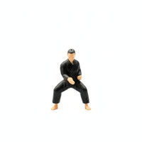Kung Fu Figure 1/64 Scale Combat Artist Figure Highly-Detailed for Diorama Builders, Dioramas, Desktop Display