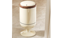 No-Bend Design High-Foot Trash Can Large Capacity Wheeled Pedestal Waste Bin With Wheels Rolling Garbage Tote Odor-Sealing Lid for Living Room, Kitchen, Office