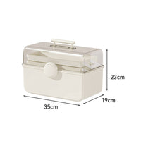Tool Storage Box Compact Folding Tool Box Foldable Toolbox Sturdy Organizer Transparent for DIYers, Home Repair, Garage