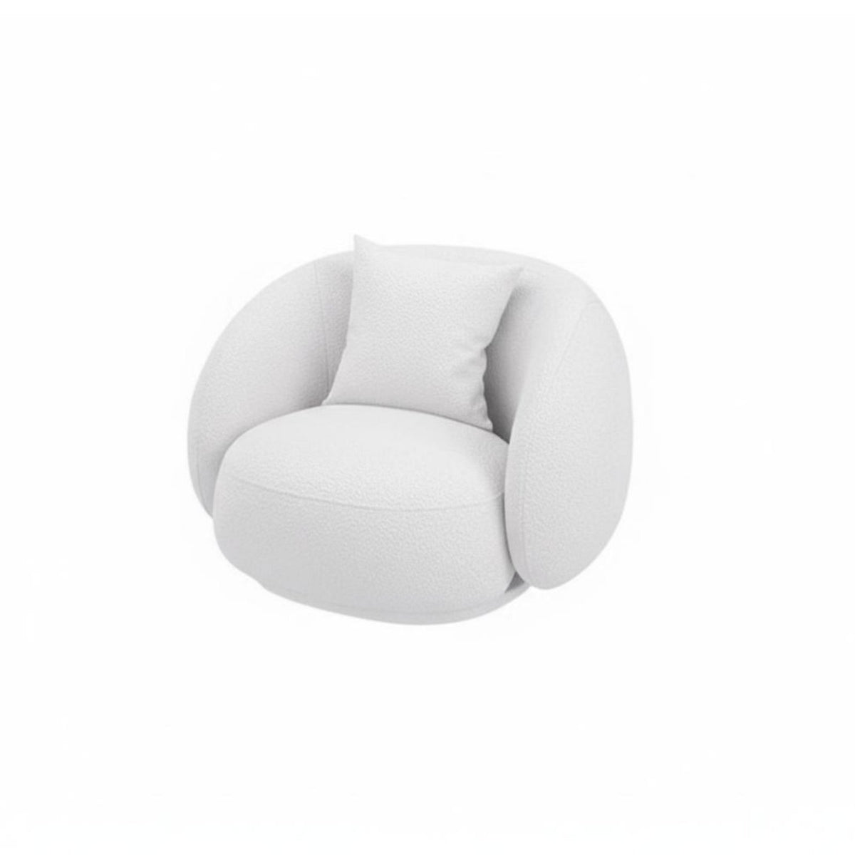 Wabi-Sabi Inspired Curved Sectional Sofa Creamy cream Curved sectional Sofa Minimalist Aesthetic Lounge Seating Deep Seat for Interior Designers, Business Owners, cosmetics studio, Reception Area, Living Room, Hotel Lobby
