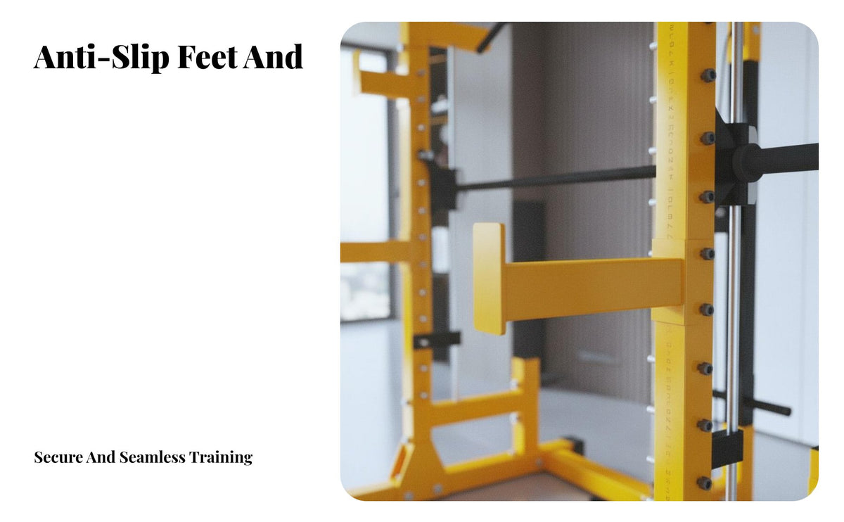 Linear Machine Strength Rack Heavy Duty Multi-Functional Squat Rack Thickened Steel Frame Comprehensive Home Gym Station for Fitness Enthusiasts
