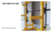 Linear Machine Strength Rack Heavy Duty Multi-Functional Squat Rack Thickened Steel Frame Comprehensive Home Gym Station for Fitness Enthusiasts