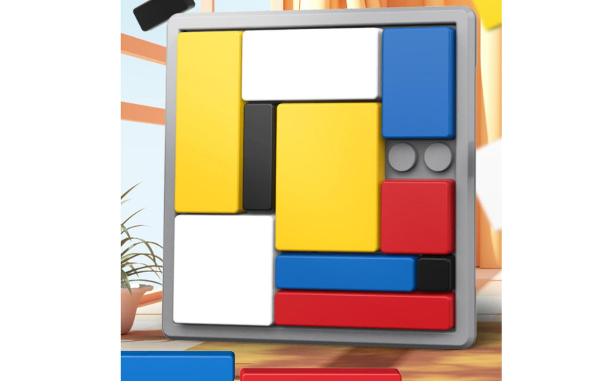 Block Game Toy Rectangular Blocks Spatial Reasoning Game Brain Teaser Game Polished Finish Fine Movement Skills for Children