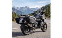 Semi-Rigid Motorcycle Saddle Bag Structured Motorcycle Saddlebag Strap-Mount Saddle Bag with Carry Handle Heavy-Duty for Motorcyclists, Commuters, Daily Commuting