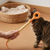 Comfortable Massage Telescopic Feline Massager Interactive Toy Feline Back Scratcher Stick