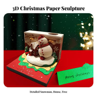 Creative Gift Tear-Away 3D Notepad Multifunctional Paper Sculpture Notepad With LED Light for Students, Adults, Study Room, School, Home