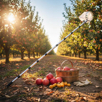 Fruit Picker with Net Bag Adjustable Telescopic Fruit Picker Easy to Use Harvesting Tool for Gardeners, Garden