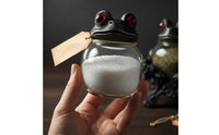 Witchy Seasoning Jar Unique Gift Gothic Frog Seasoning Container for Countertop