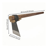 Hand Hoe with Wooden Handle Garden Hoe with Wooden Handle Heavy Duty Tool for Vegetable Plots