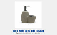 Resin Vertical Stripe Lotion Bottle, Modern Minimalist Pump Dispenser, Hotel, Guesthouse, Bathroom