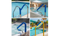 Non-Slip Pool Handrail Cover Cool-Feel Pool Handrail Cover with Hook and Loop Heat Resistant Anti-Scald for Hot Tub
