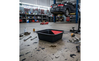 Oil Drain Pan Leak-Resistant Oil Collection Pan Large Capacity Vehicle Fluid Drain Basin for Mechanics