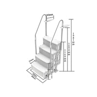 Above Ground Pool Ladder Secure Above-Ground Pool Ladder Comfortable