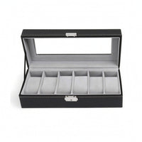 Watch Box Dustproof Watch Display Box Leatherette for Dresser, Collectors