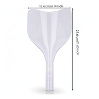 Face Guard with Handle Curved Haircut Face Guard Plastic Sturdy for Hairstylists, Haircutting, Barbershop